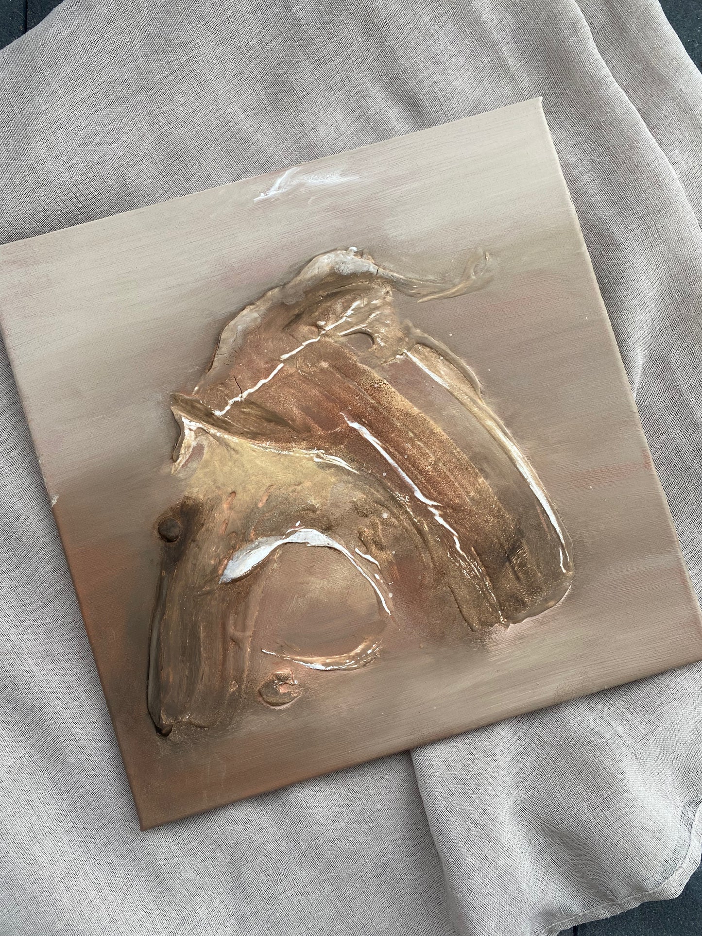 COFFEE | Textured Painting - Salty by Art
