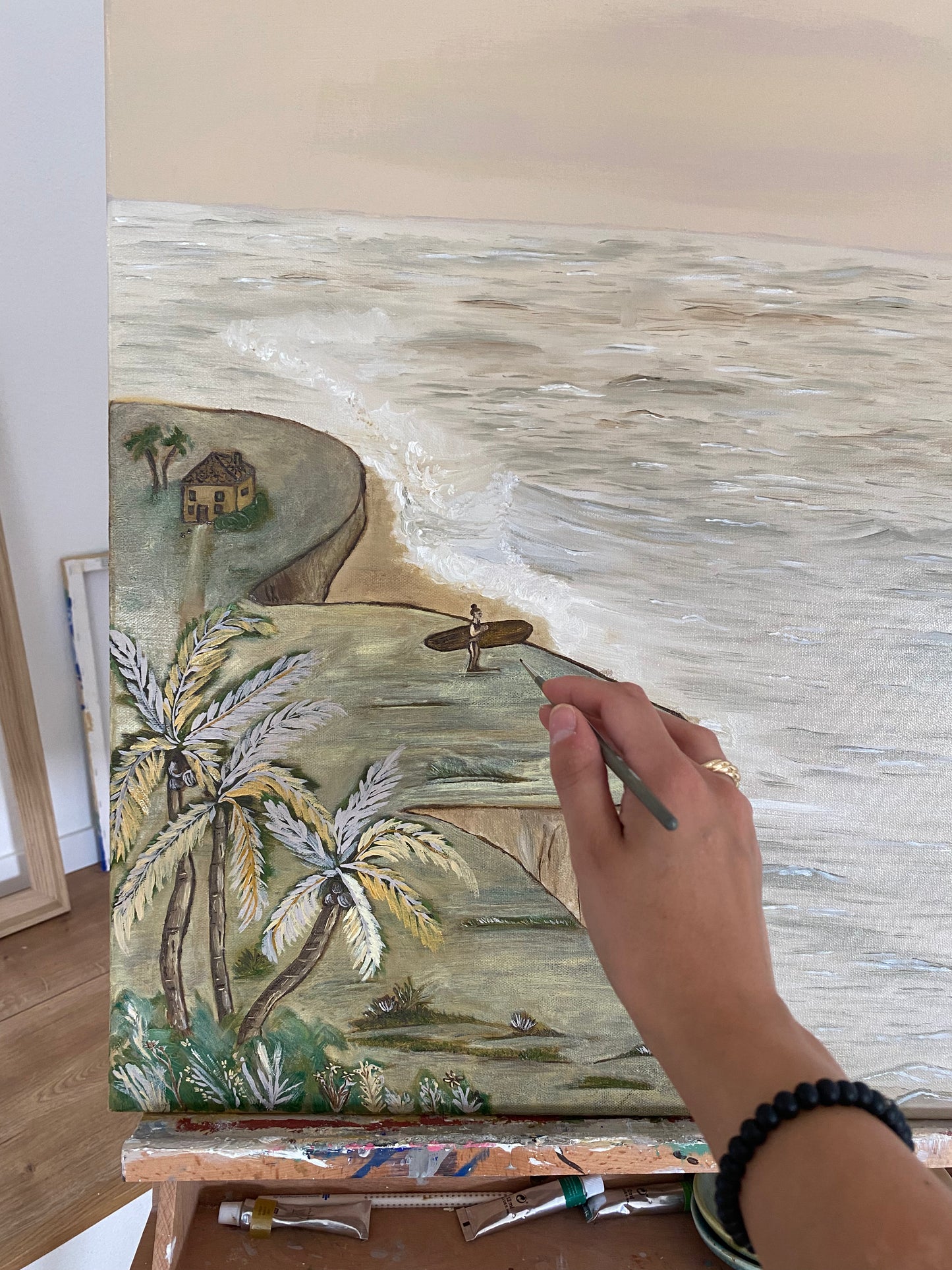 EXHALE | Coastal Abstract Painting - Salty by Art
