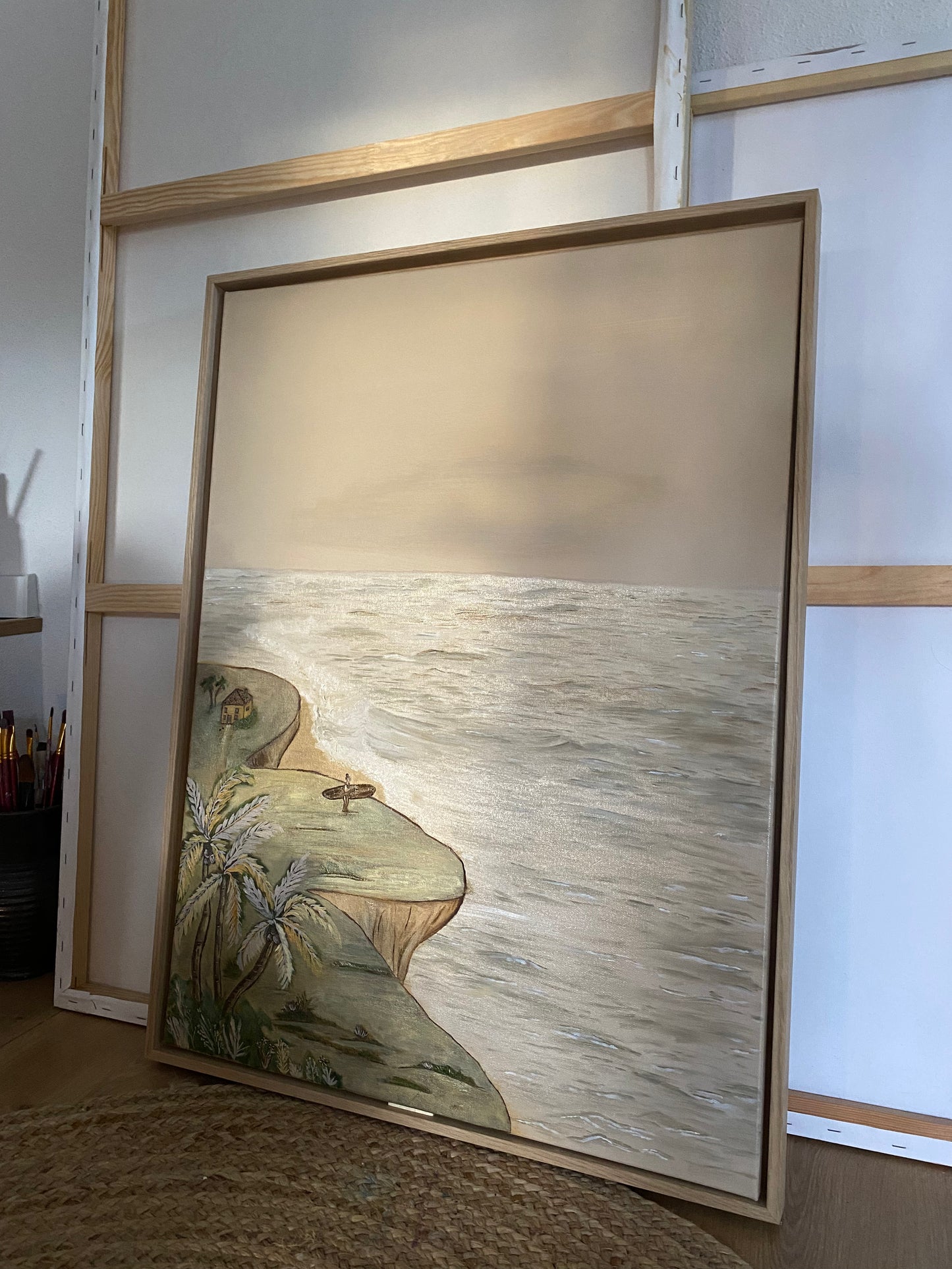 EXHALE | Coastal Abstract Painting - Salty by Art