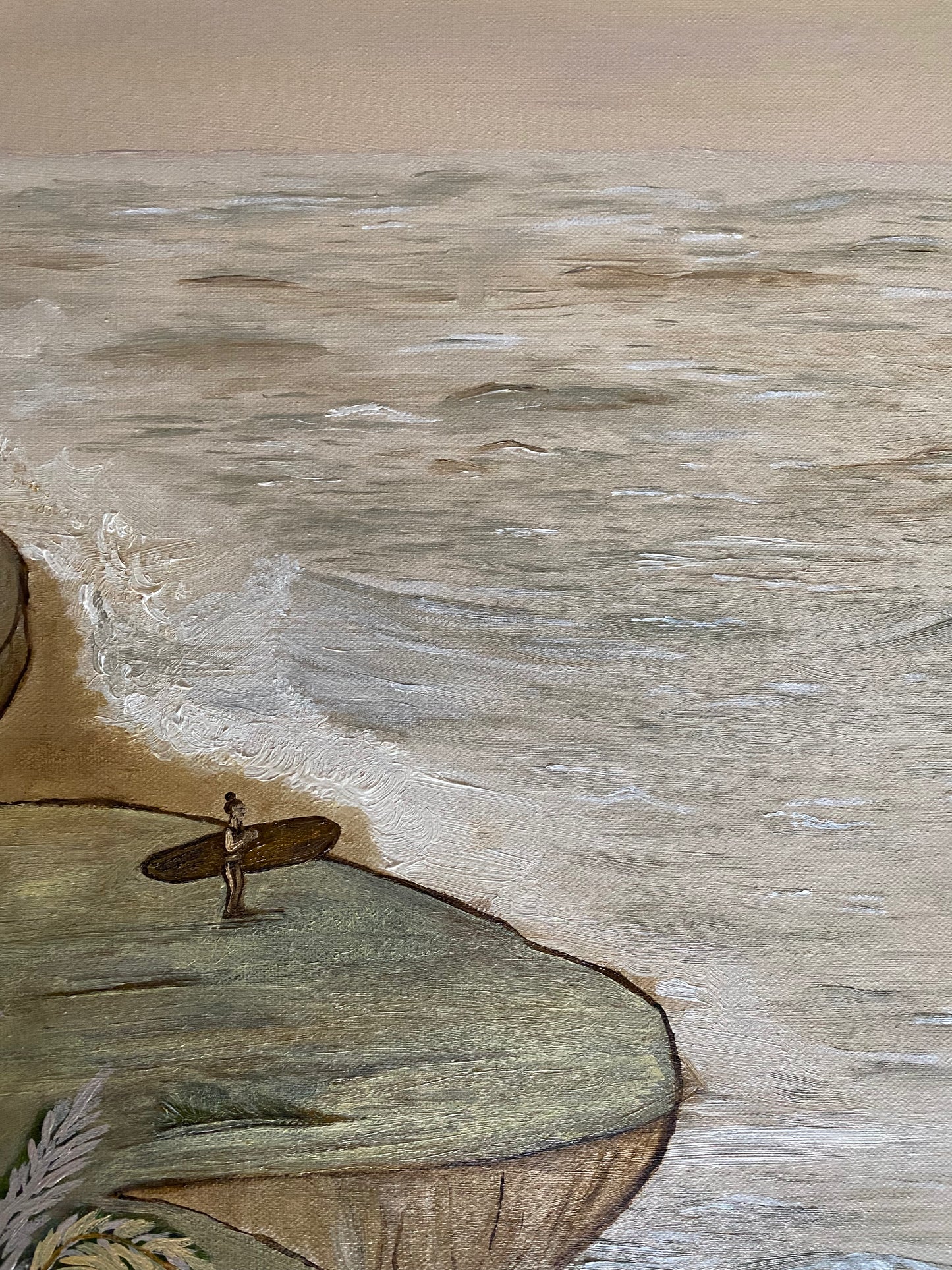 EXHALE | Coastal Abstract Painting - Salty by Art
