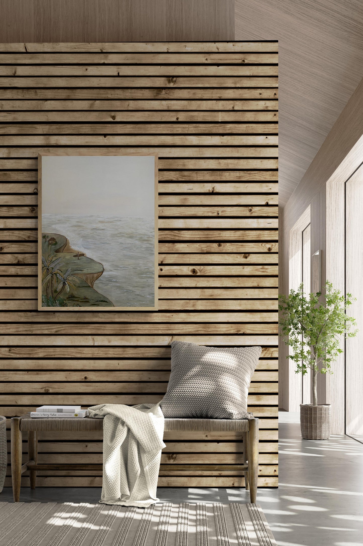 EXHALE | Coastal Abstract Painting - Salty by Art